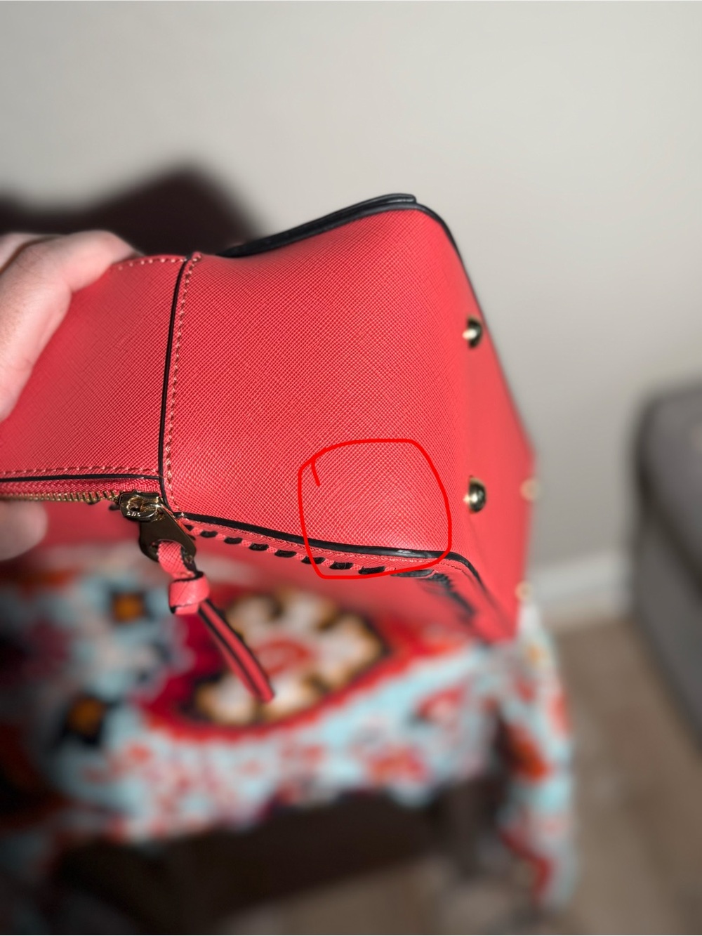 CALPAK Kaya 15" Laptop Backpack Cranberry Red Faux Leather Travel Work Bag - Picture 10 of 15